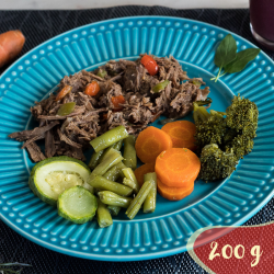 Carne louca fit com mix de legumes (LowCarb) - 200g