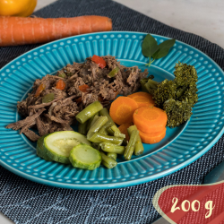 Carne louca fit com mix de legumes (LowCarb) - 200g