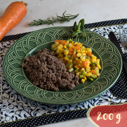 Carne moída com mix de legumes (Low Carb) - 200g