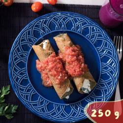 Panqueca integral de ricota, espinafre e castanha do pará ao molho sugo - 250g