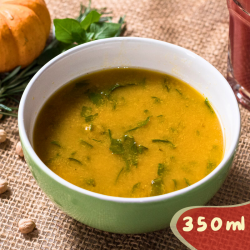 Sopa de abóbora com couve e grão de bico (Vegano) - 350ml