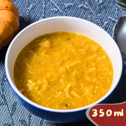 Sopa de abóbora com frango desfiado - 350ml