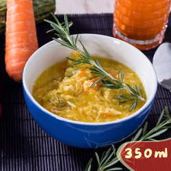 Sopa de legumes com frango desfiado - 350ml