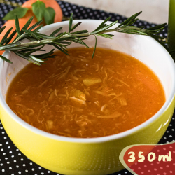 Sopa de cenoura com frango desfiado - 350ml