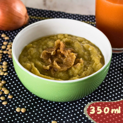 Sopa de ervilha com cebola caramelizada (Vegano) - 350ml