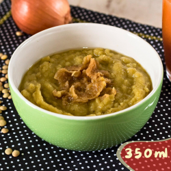 Sopa de ervilha com cebola caramelizada (Vegano) - 350ml