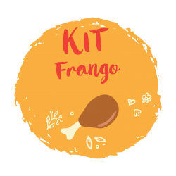 Kit frango com 15 unidades em 3 diferentes opções de 200g cada.